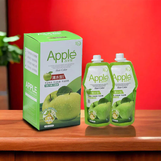 Apple Herbal Hair Color – 100% Grey Coverage | Long-Lasting Shine | Ammonia-Free